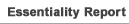 Essentiality Report